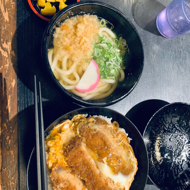 かつ丼ミニうどんセット(こまどりうどん 田村店)