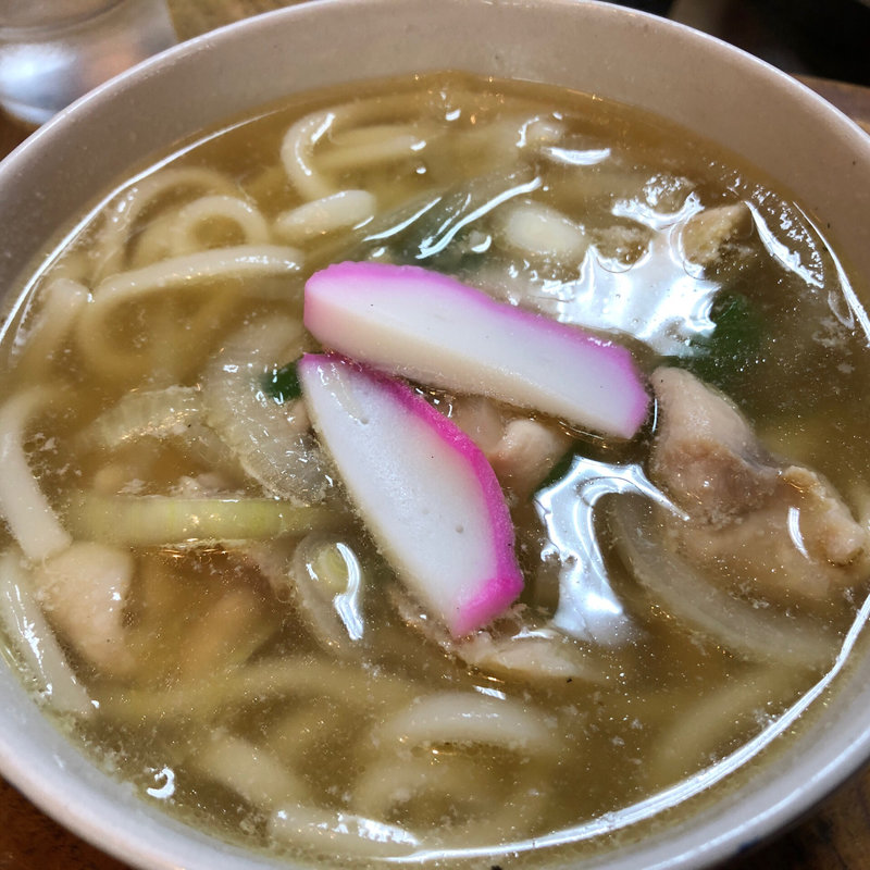 かしわうどん(京都 宮津駅前 富田屋)