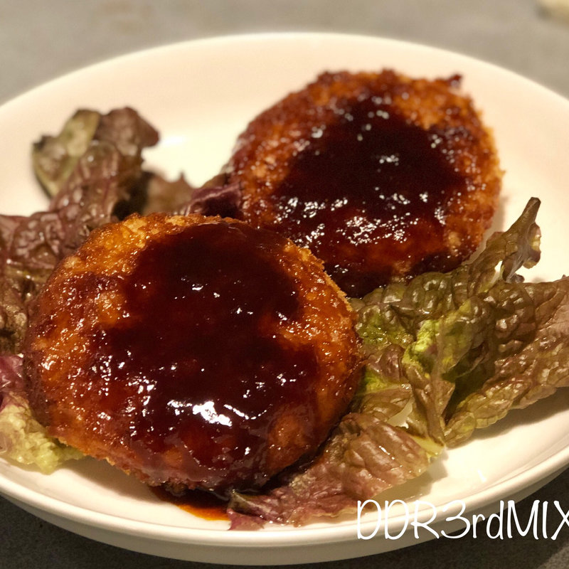 ヒラボク三元豚で作ったみそだれメンチカツ(梅酒の店 ぱかぱか )