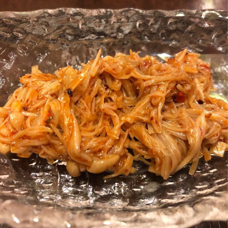 エノキのピリ辛ナムル(天神炒飯)