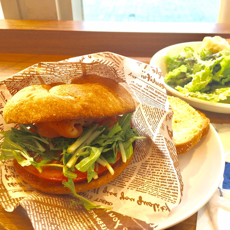 サーモンとクリームチーズのパゲットセット(志津屋 JR二条駅店 )