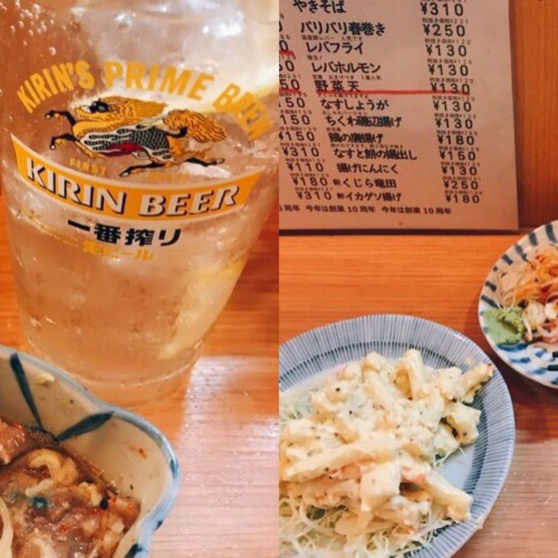 マカロニサラダ(立ち呑み晩杯屋 中延)