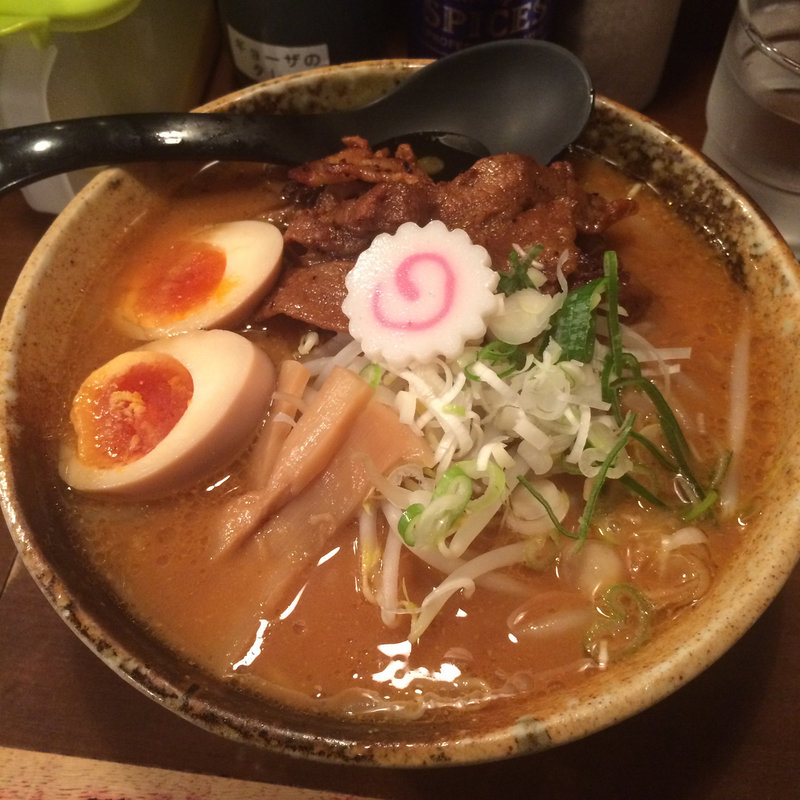 濃厚味噌肉盛りそば(金澤濃厚中華そば　神仙)