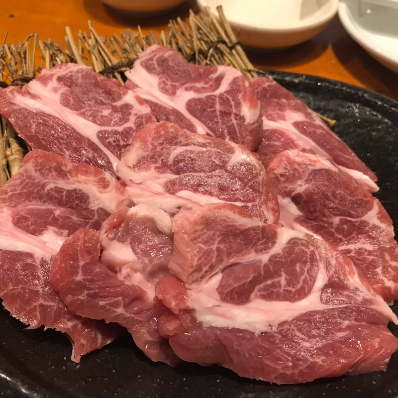 特盛生ラム肉(オホーツク北見焼肉 のっけ 日本橋人形町店)