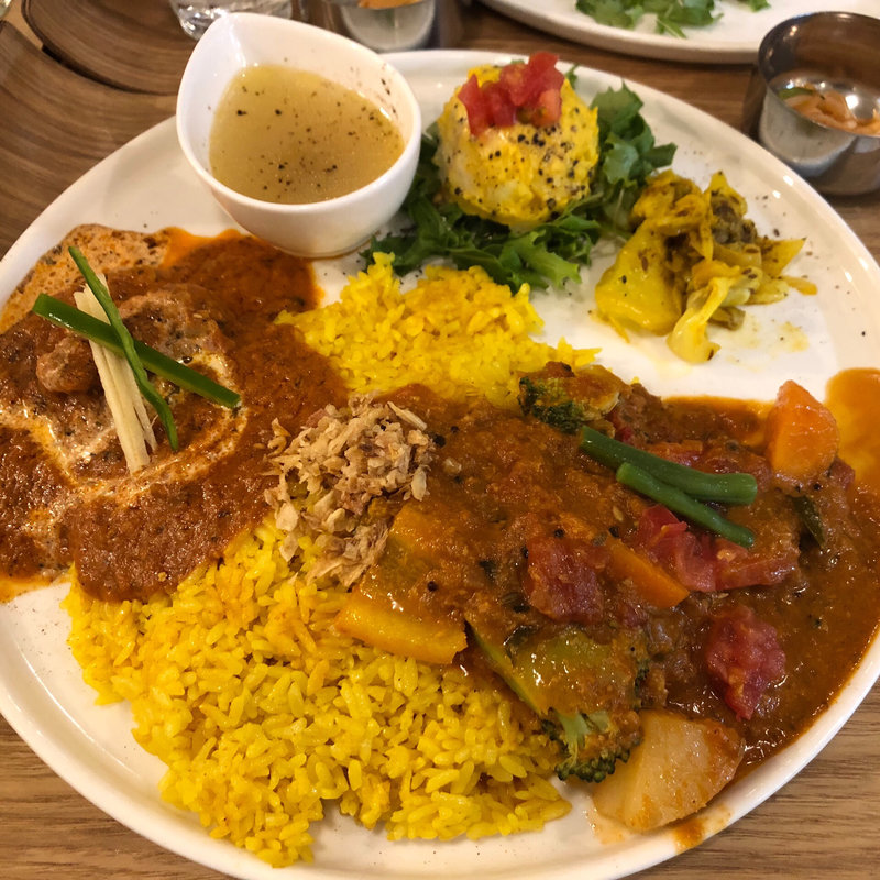 中野ブロードウェイ限定カレープレート(レインボウスパイス カフェチャイストール )