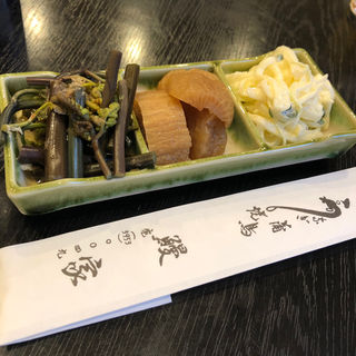 おつまみ三品(鰻屋 東長崎)