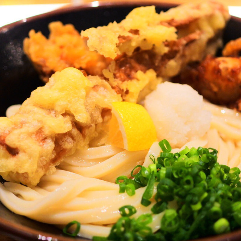 とりちく天うどん(釜粋 （カマイキ）)