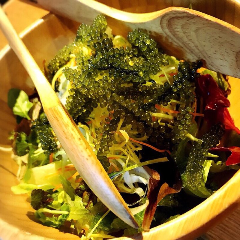 海ぶどうとアーサーのサラダ(島ごはん)