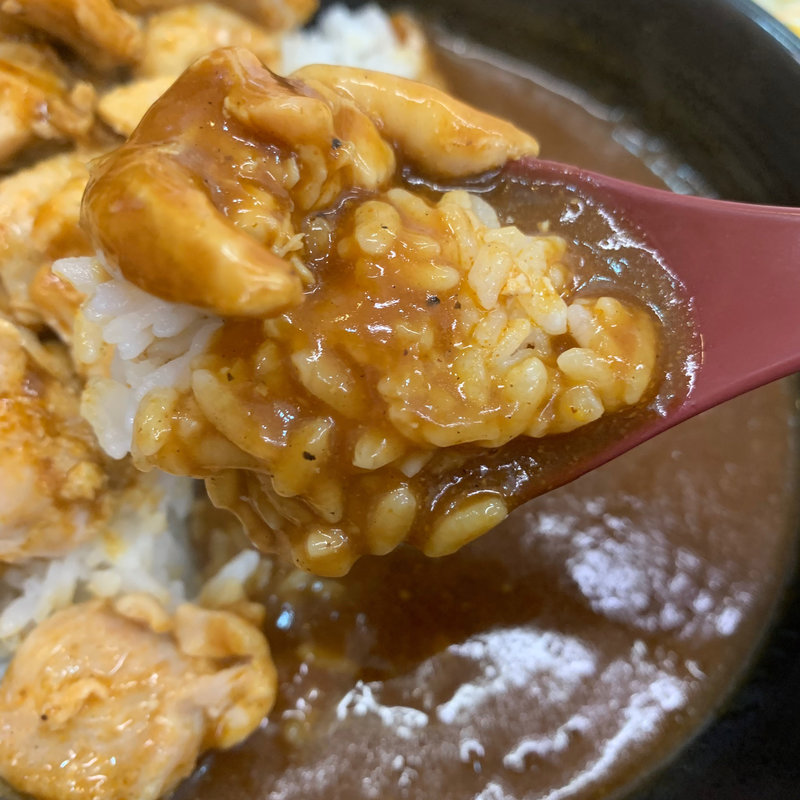 チキンスパイシーカレー Aセット(みそ汁、サラダ)(吉野家 10号線別府店 )