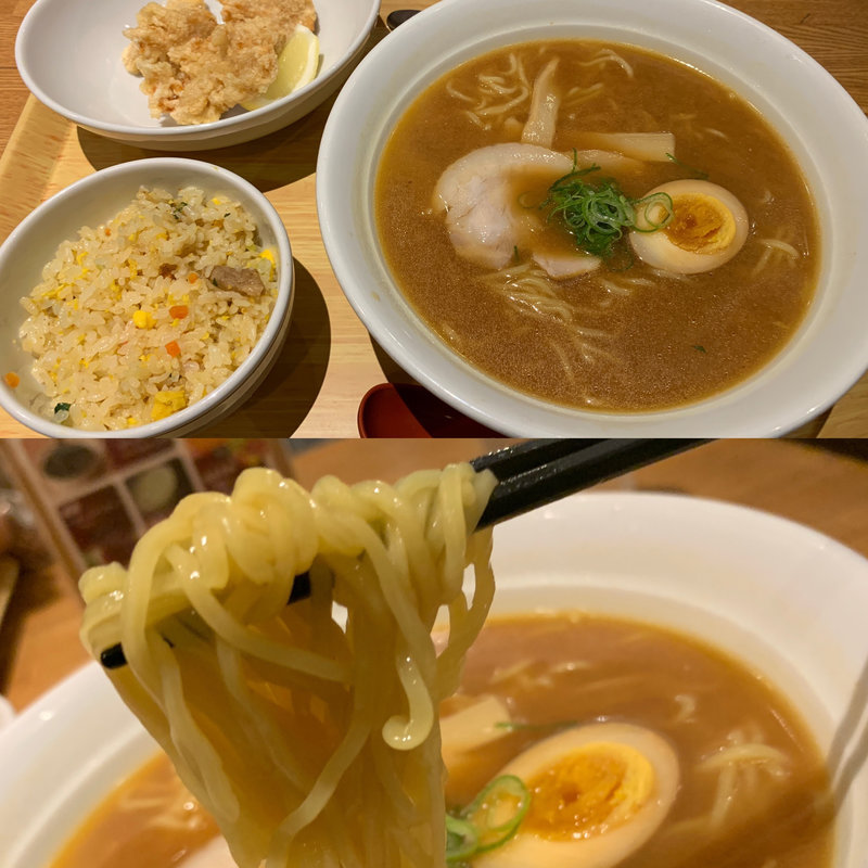 北海味噌らーめんセット(れすとらん四六時中 利府店 )