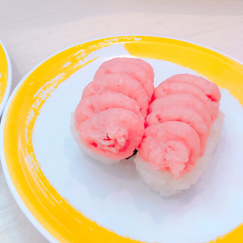 まぐろのたたき盛り(元気寿司 東武店)