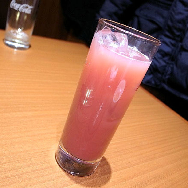 カシスソーダ(焼肉ホルモン 山水縁 虎ノ門本店)