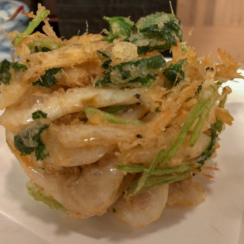 白エビかき揚げ(手打ち蕎麦 たむら)