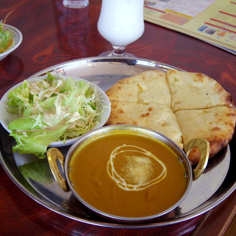 エビカレー　チーズナン(タージマハル)