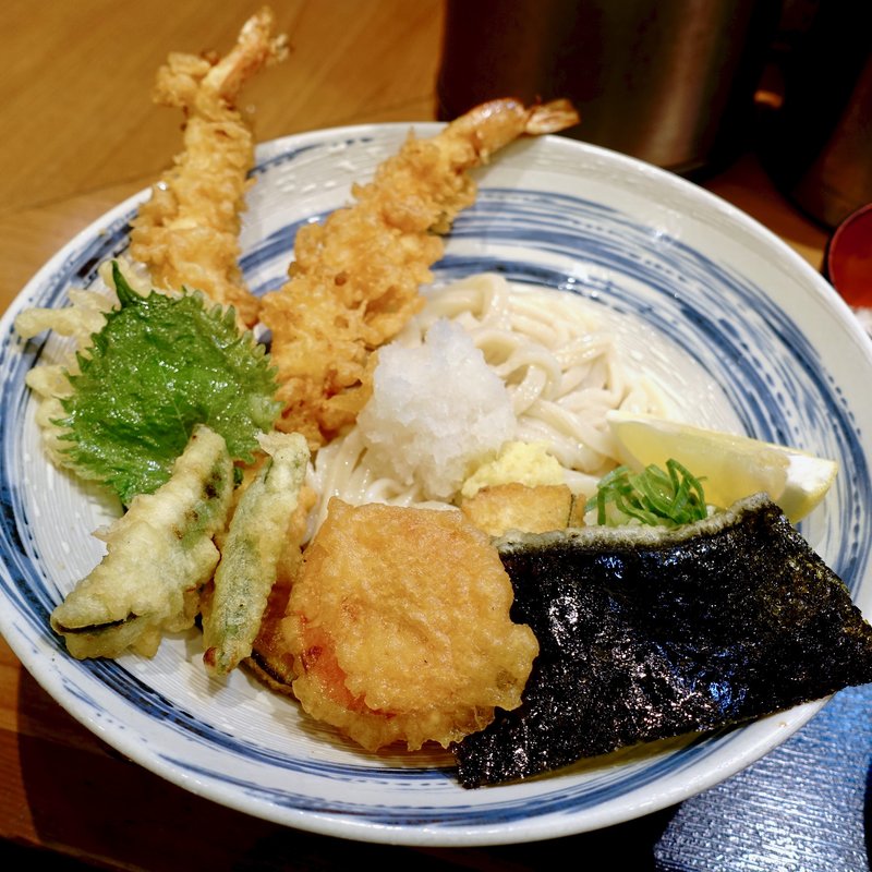 海老天ぶっかけ(うどん 麦清)