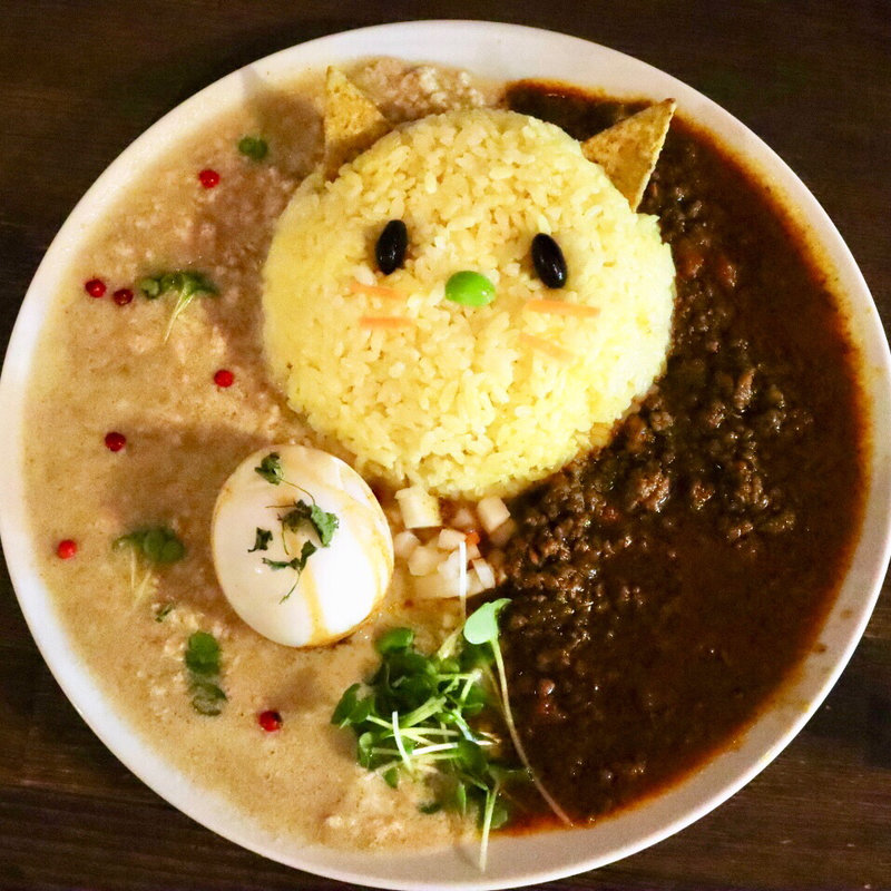 豆乳鷄キーマ＆キーマカレー(Gato Curry(ガトカリー))