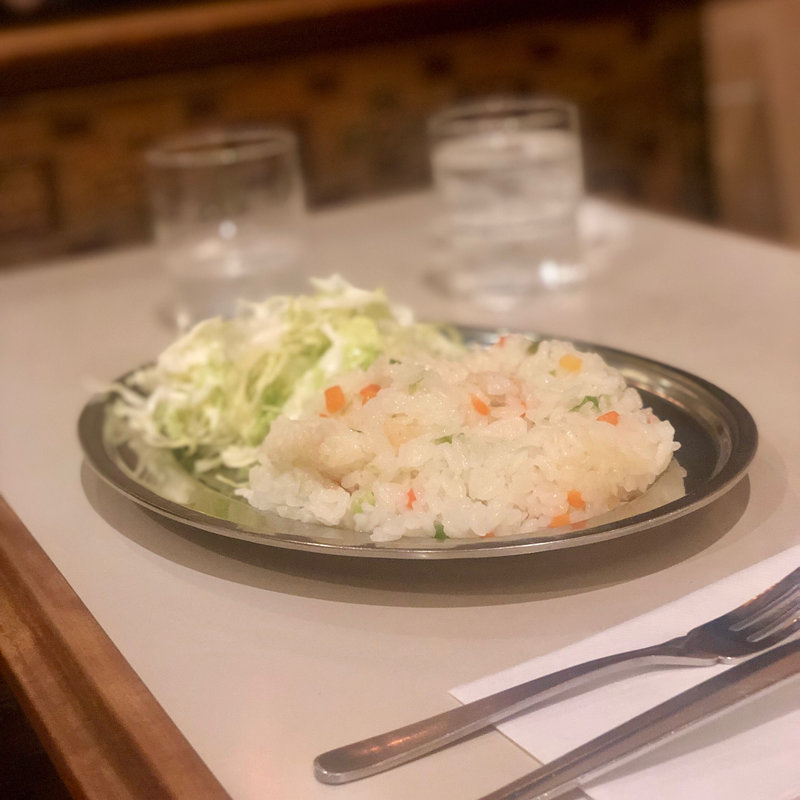 エビピラフセット(名曲・珈琲 らんぶる 新宿店)