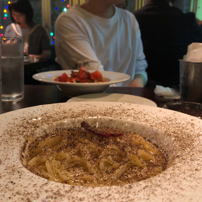 3種のチーズのブラックペペロンチーノ(mikiya's)