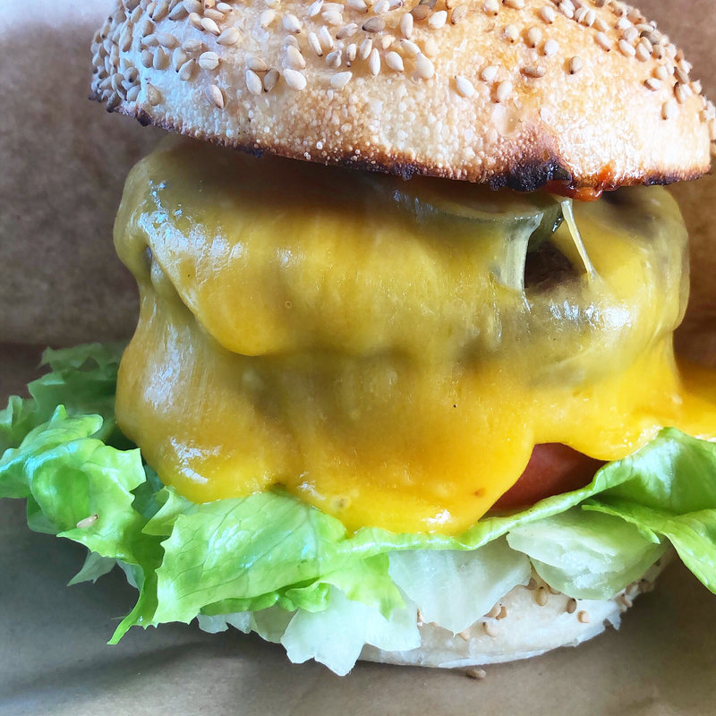 自由が丘バーガーレギュラーセット(自由が丘バーガー 本店)