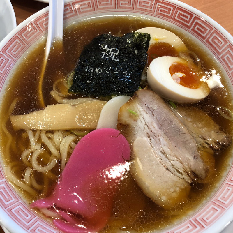 令和紅白ラーメン(幸楽苑米沢店)