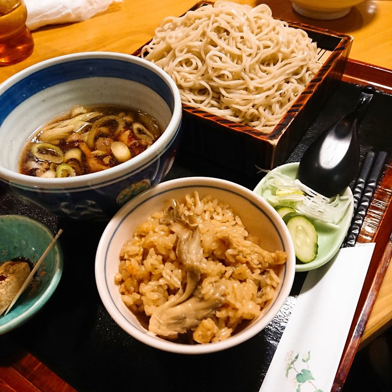日替わりランチ 鴨とネギのつけそば(手打そば いし川)
