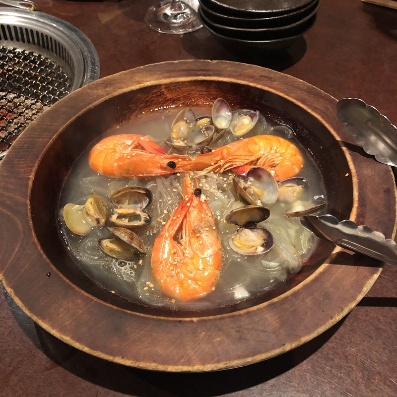 海鮮チャプチェ・ボンゴレ風(焼肉 Hodori(ホドリ) 用賀店)