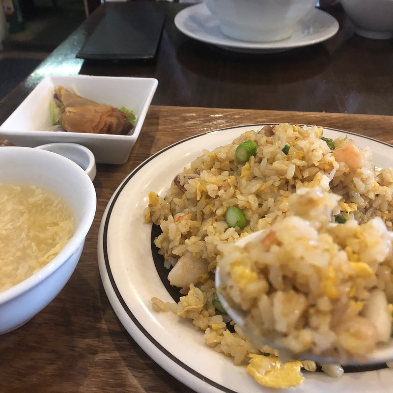 炒飯定食(杏仁荘 )