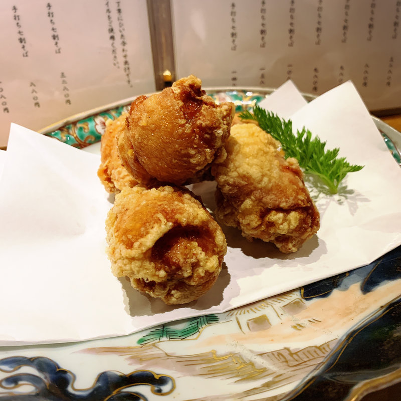 若鶏の唐揚げ(伊勢海老蕎麦 清正)