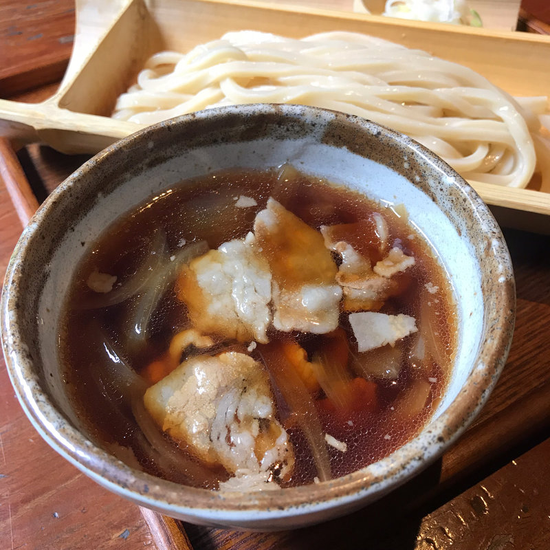 肉汁つけうどん(浅見茶屋)