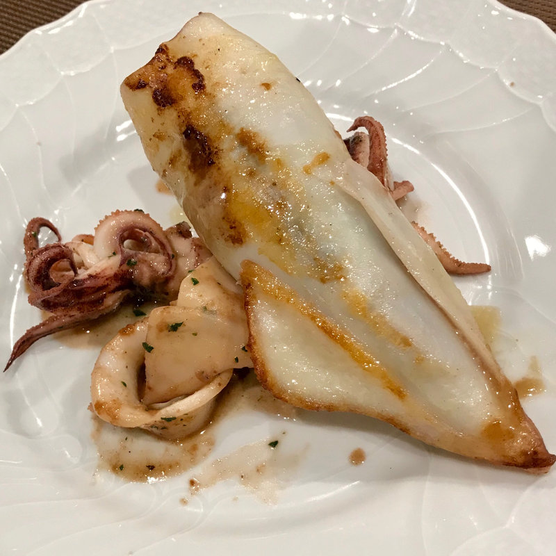 ヤリイカのキノコ詰め(シェ大竹)