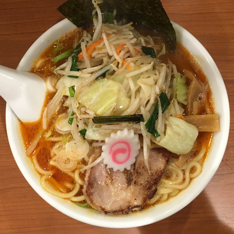 野菜らーめん＋辛み(大勝軒まるいち 西荻窪店)
