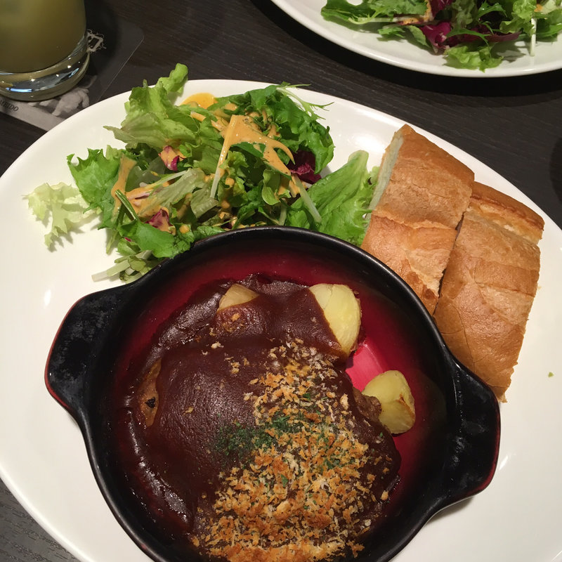 特製粗挽きハンバーグ~デミグラタン仕立て~(文明堂カフェ （BUNMEIDO　CAFE）)