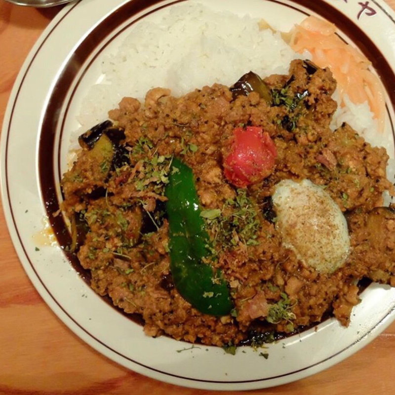 トリプルキーマ＋ナス＋おんたま(ダメヤ 薬院店)