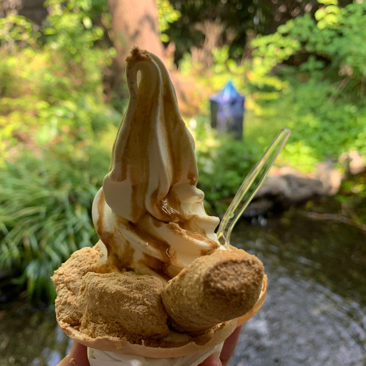 信玄餅ソフト(桔梗屋東治郎 一宮店 （キキョウヤトウジロウ）)の口コミ一覧 おいしい一皿が集まるグルメコミュニティサービス「SARAH」