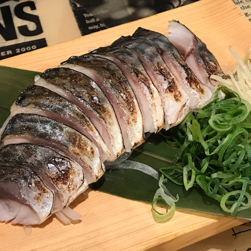 炙り〆鯖の薬味刺し(笑笑 半蔵門駅前店-)