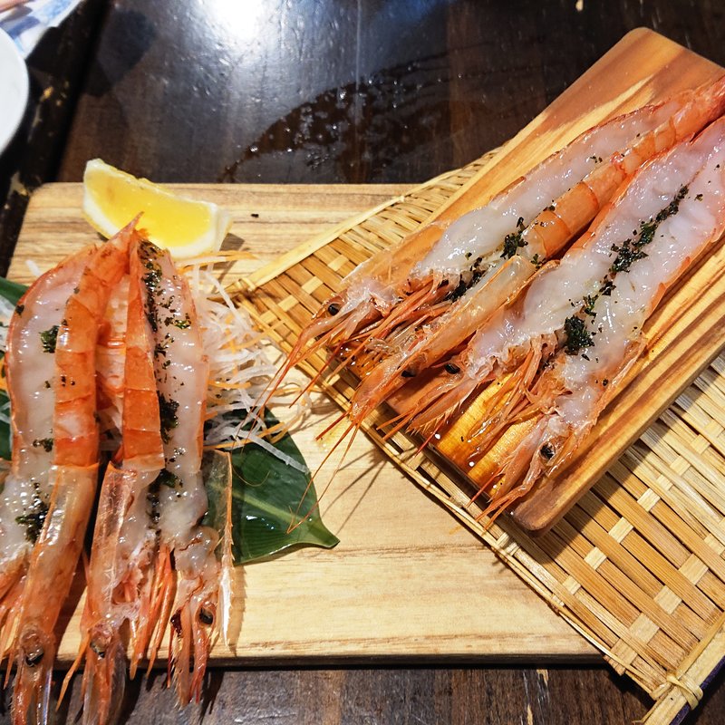 赤エビのカルパッチョ(バル・エビータ)