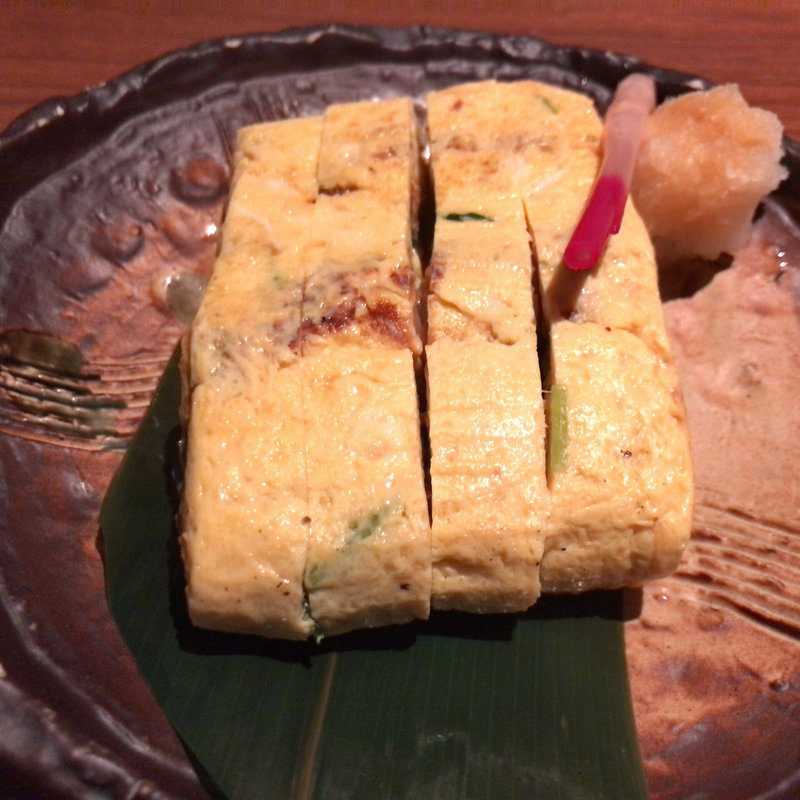 うなぎと三つ葉の出し巻き玉子(創作和食と美酒 うのさと 渋谷)