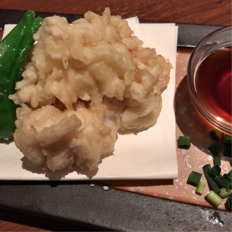 真鯛白子の天婦羅(創作和食と美酒 うのさと 渋谷)