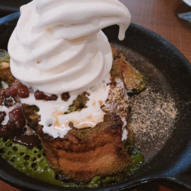抹茶ミルクダッチフレンチトースト(ソフトクリーム添え)(倉式珈琲店 イトーヨーカドー赤羽店)