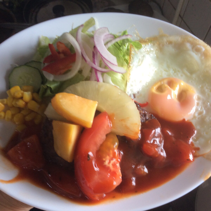 ハンバーグ定食(珈琲館ブラジル)