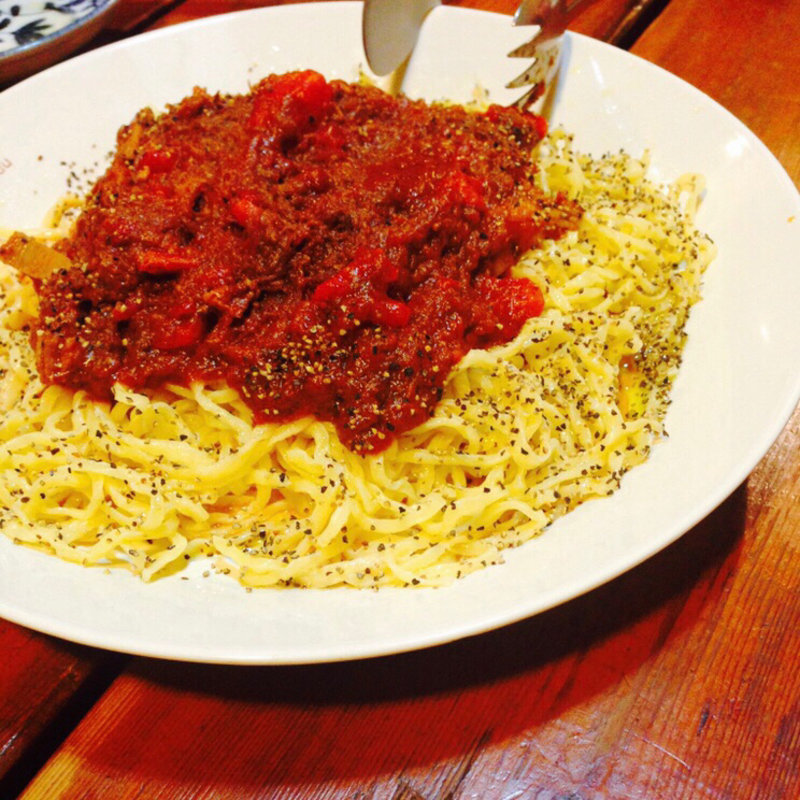 短角牛のラグーソースパスタ(麺房亭)