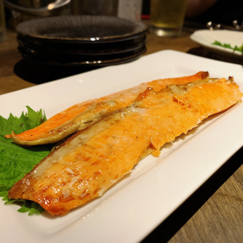 鮭の焼きハラス(海老麺総本家 ジモトヤ )