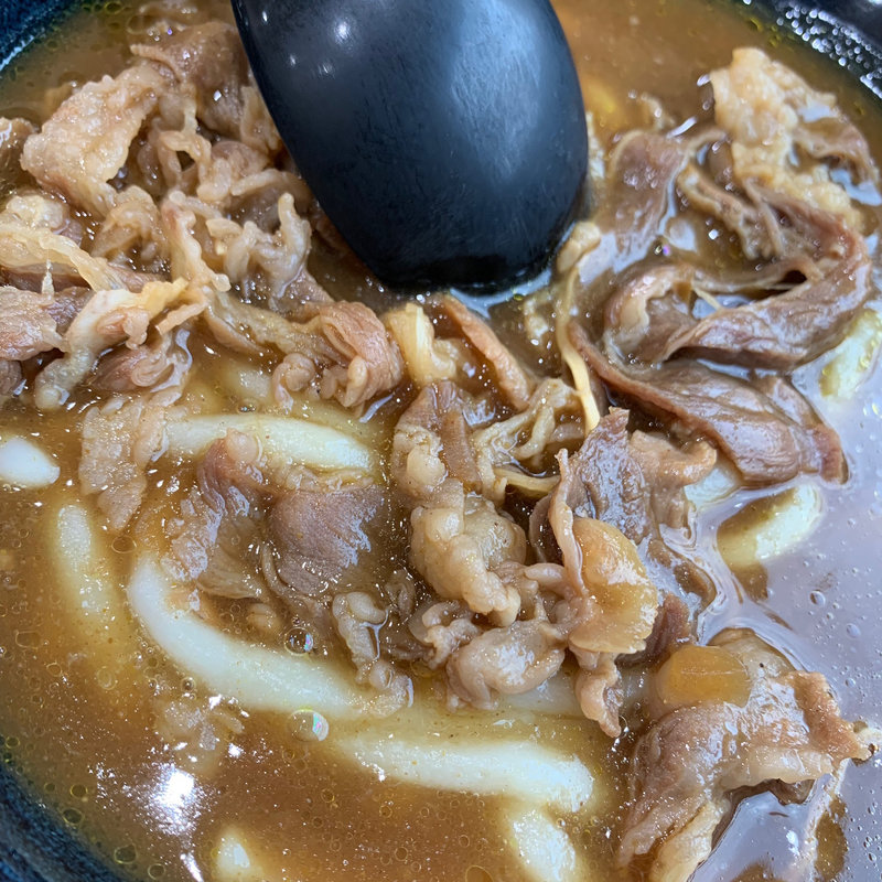 肉カレーうどん(鳴門うどん 西大分店 （なるとうどん）)