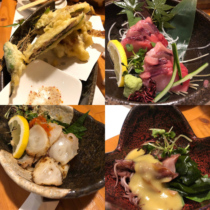 生タコたたき(活魚創作料理かず)