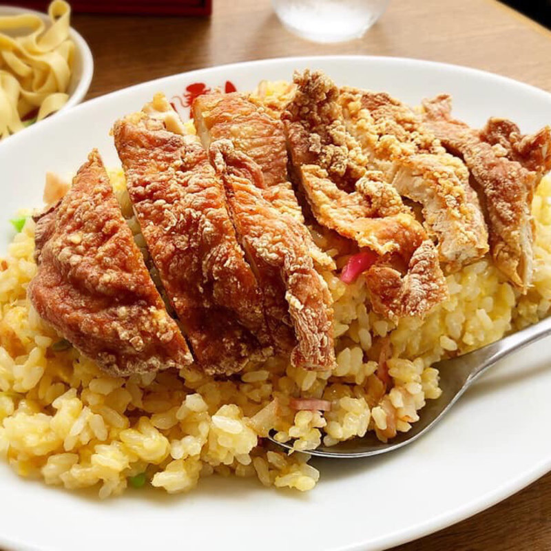 Qチキ炒飯セット(豆皿中華Q)