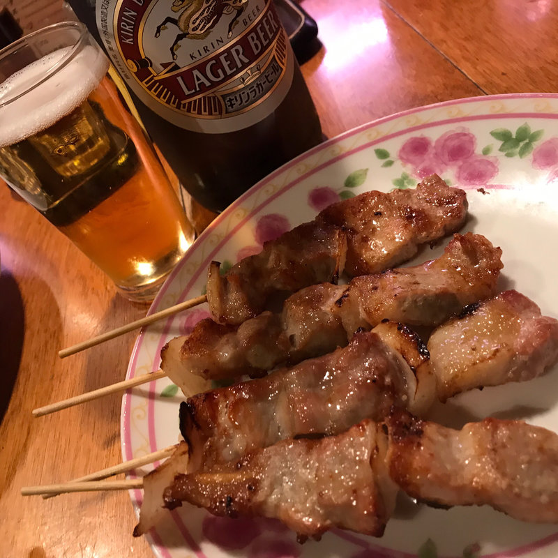 豚バラ(居食焼鳥 天神信長 西通り2号店)