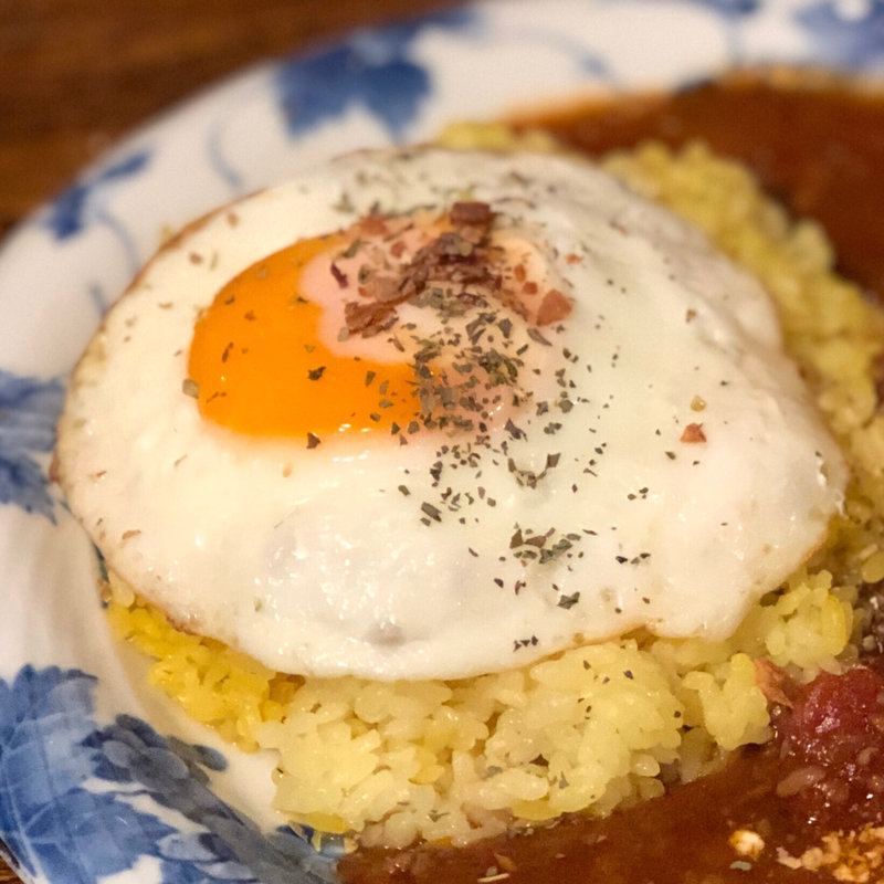 目玉焼き付 ハヤシライス(INDIA・ザ・すぱいす （インディア・ザ・すぱいす）)