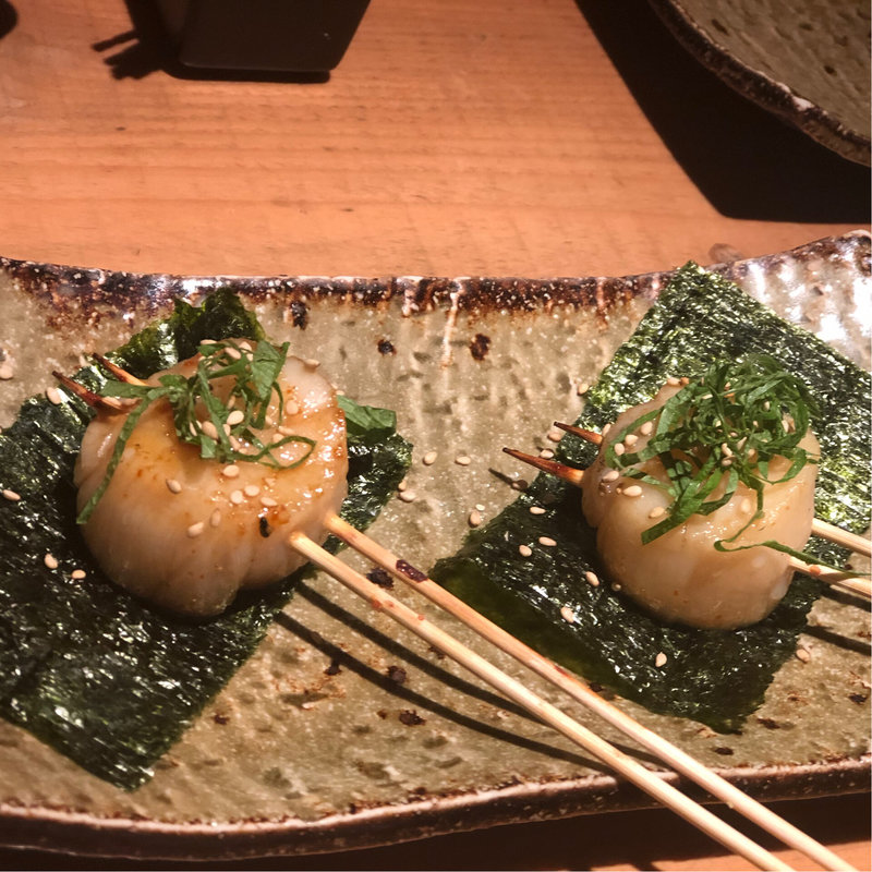 帆立の磯辺焼き(魚輝)