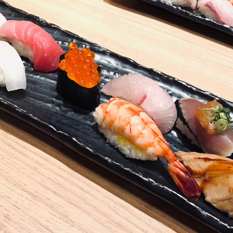 店長おすすめにぎり(福善鮨 阪急うめた本店)