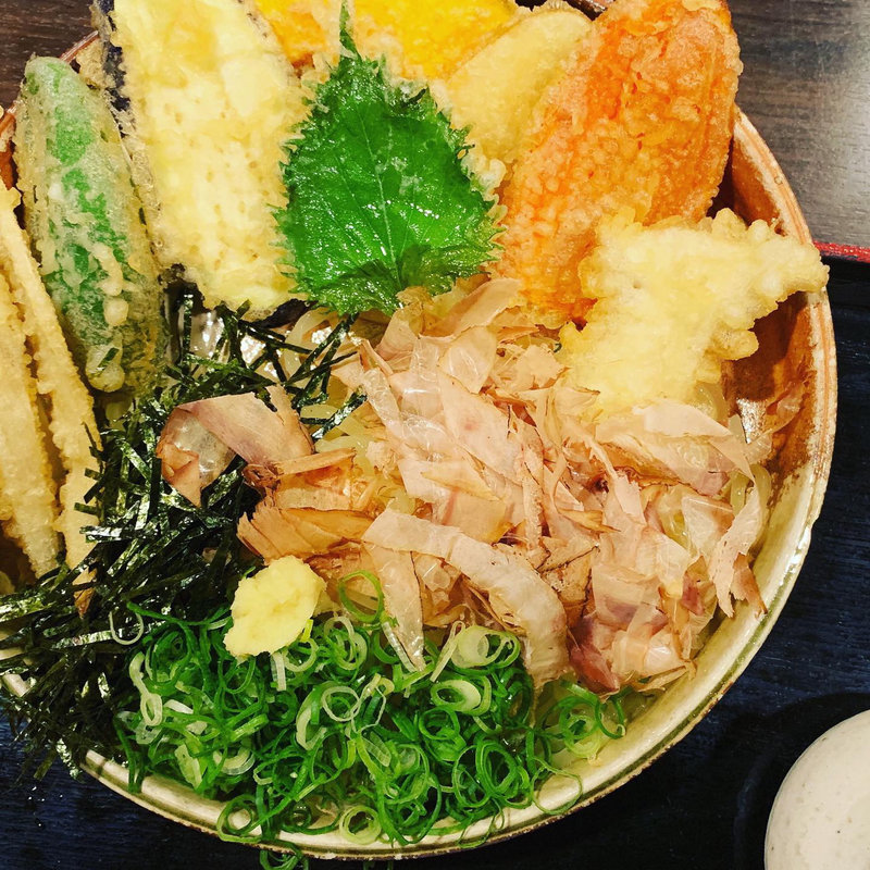 野菜天ぶっかけうどん(大地のうどん)
